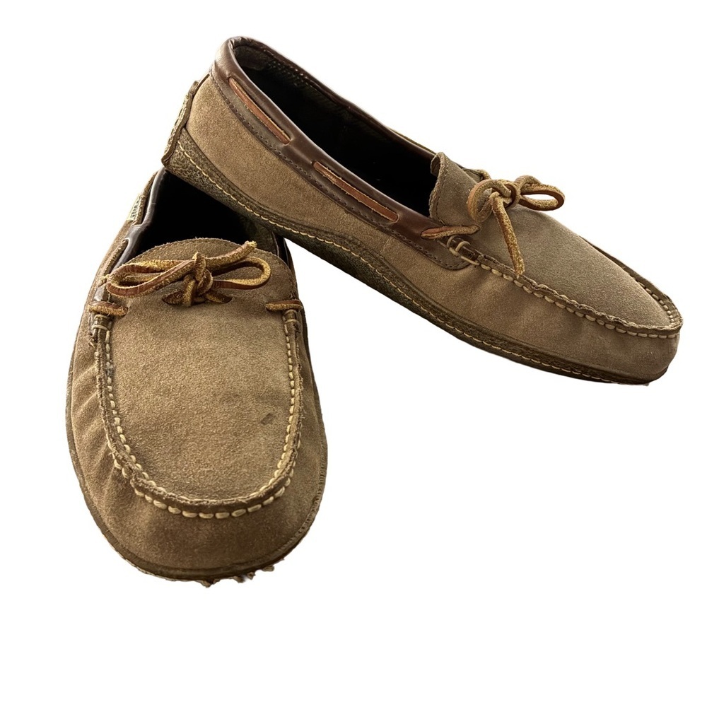 L.L.Bean Handsewn Flannel-Lined Slippers
Size 10 · Tan · Good preowned condition